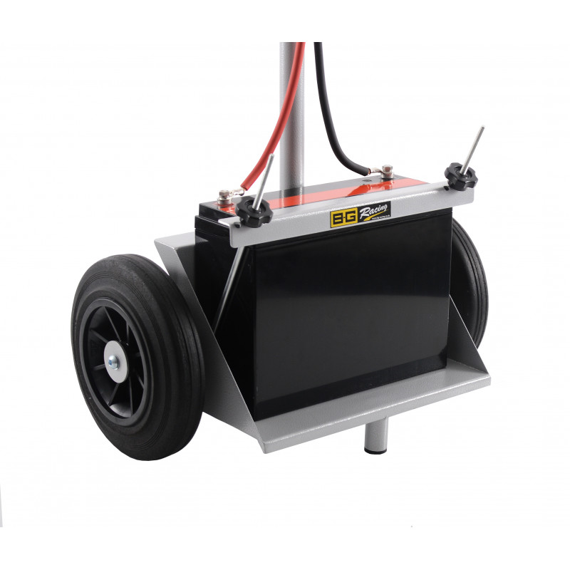 BG Racing Battery Trolley single tray Powder Coated